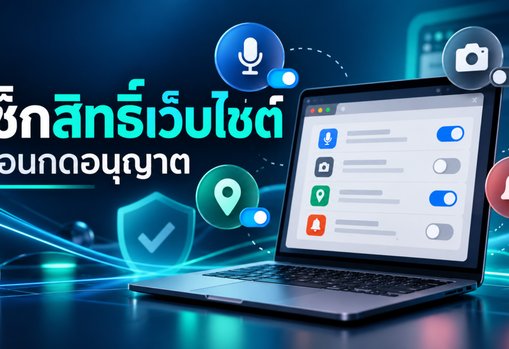 เช็กสิทธิ์เว็บไซต์ก่อนกดอนุญาต