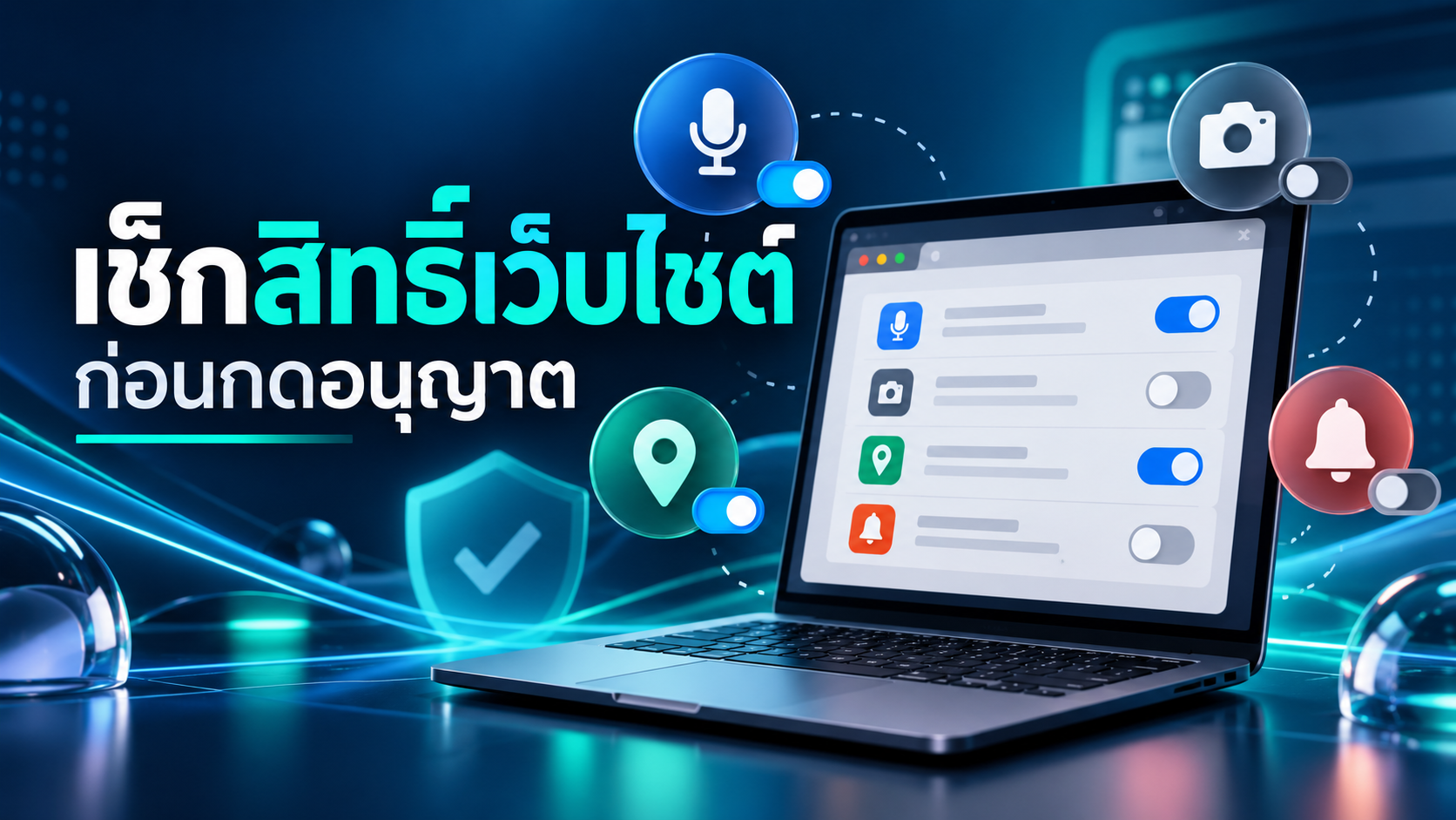 เช็กสิทธิ์เว็บไซต์ก่อนกดอนุญาต